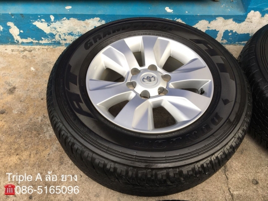 ล้อแม็ก Toyota Revo ขอบ17 พร้อมยาง 265-65-17 Dunlop ปี 15 สภาพสวย ดอกยางเต็มๆ ล้อแม็ก Toyota Revo ขอบ17 พร้อมยาง 265-65-17 Dunlop ปี 15 สภาพสวย ดอกยางเต็มๆ