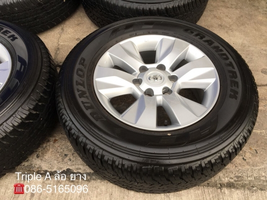 ล้อแม็ก Toyota Revo ขอบ17 พร้อมยาง 265-65-17 Dunlop ปี 15 สภาพสวย ดอกยางเต็มๆ ล้อแม็ก Toyota Revo ขอบ17 พร้อมยาง 265-65-17 Dunlop ปี 15 สภาพสวย ดอกยางเต็มๆ
