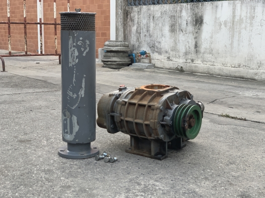 ขายรูทโบลเวอร์อัดอากาศ Shinmaywa Herical rotor blower ขนาดท่อ 4นิ้ว made in Japan มาพร้อมกรองอากาศ สภาพสวยมากเดิมๆ หมุนนิ่ม พร้อมใช้งาน