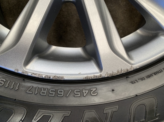 ล้อแม็ก Mitsu Triton Plus ขอบ 17 พร้อมยาง 245-65-17 Dunlop ปลายปี 17