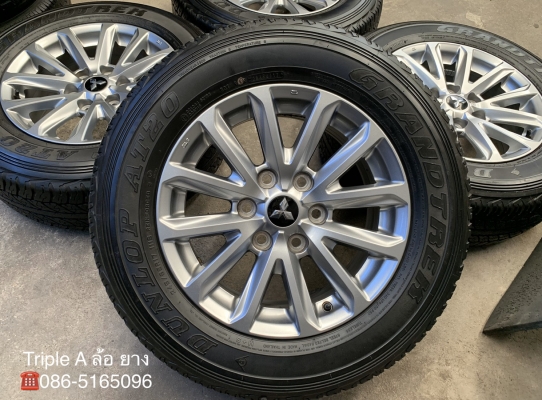 ล้อแม็ก Mitsu Triton Plus ขอบ 17 พร้อมยาง 245-65-17 Dunlop ปลายปี 17 ล้อแม็ก Mitsu Triton Plus ขอบ 17 พร้อมยาง 245-65-17 Dunlop ปลายปี 17