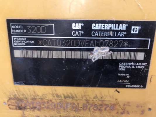 CAT 320 D VFAL07827 JAPAN ทำงาน 1&times;,&times;&times;&times; ชม. ไฟฟ้าครบ เครื่องดี ปั้มแรง เอวแน่