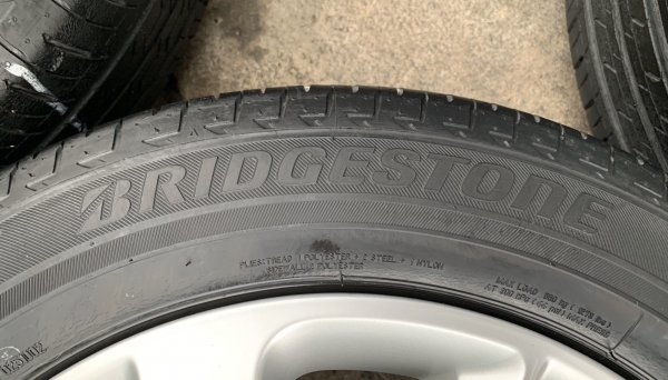 ล้อแม็ก 5รู114 Nissan Sylphy ขอบ 16 แถมยาง 195-60-16 Bridgestone ปลายปี 13
