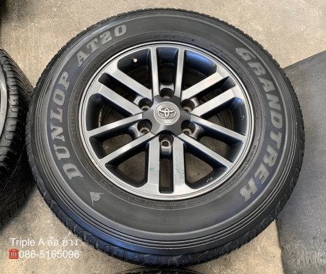 ล้อแม็ก Toyota Fortuner BMC MidnightShine (สีดำ) ขอบ17 พร้อมยาง 265-65-17 Dunlop ปี 17 แม็กเดิม สีแท้ ล้อแม็ก Toyota Fortuner BMC MidnightShine (สีดำ) ขอบ17 พร้อมยาง 265-65-17 Dunlop ปี 17 แม็กเดิม สีแท้