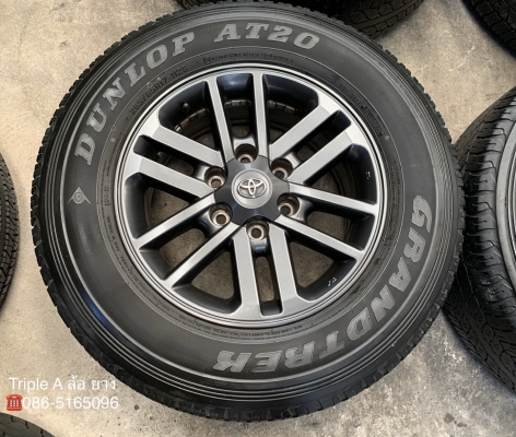 ล้อแม็ก Toyota Fortuner BMC MidnightShine (สีดำ) ขอบ17 พร้อมยาง 265-65-17 Dunlop ปี 17 แม็กเดิม สีแท้ ล้อแม็ก Toyota Fortuner BMC MidnightShine (สีดำ) ขอบ17 พร้อมยาง 265-65-17 Dunlop ปี 17 แม็กเดิม สีแท้