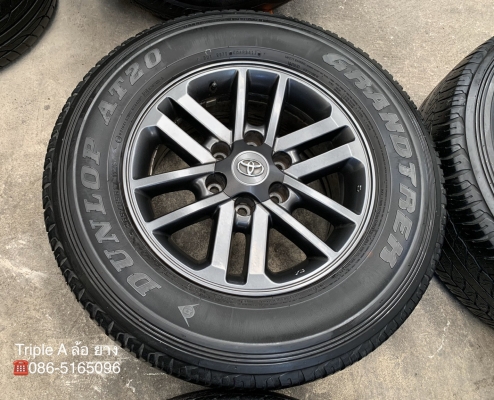 ล้อแม็ก Toyota Fortuner BMC MidnightShine (สีดำ) ขอบ17 พร้อมยาง 265-65-17 Dunlop ปี 17 แม็กเดิม สีแท้ ล้อแม็ก Toyota Fortuner BMC MidnightShine (สีดำ) ขอบ17 พร้อมยาง 265-65-17 Dunlop ปี 17 แม็กเดิม สีแท้