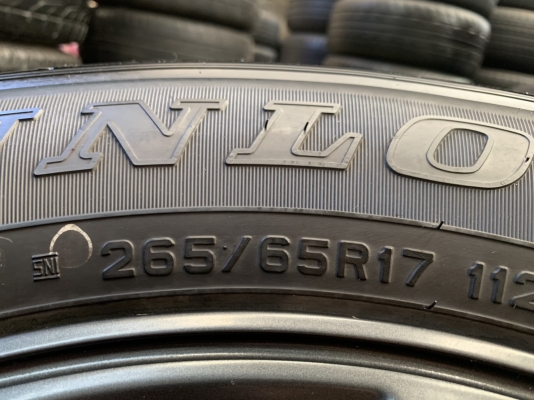 ล้อแม็ก Toyota Fortuner BMC MidnightShine (สีดำ) ขอบ17 พร้อมยาง 265-65-17 Dunlop ปี 17 แม็กเดิม สีแท้