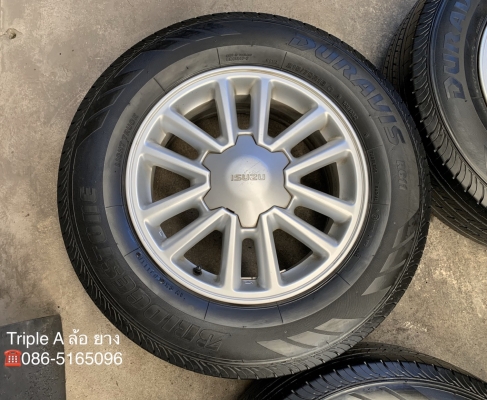 ล้อแม็ก ISUZU All New D-Max (ตะเกียบ) ขอบ 16 พร้อมยาง 215-70-16 Bridgestone ปี 18 ล้อแม็ก ISUZU All New D-Max (ตะเกียบ) ขอบ 16 พร้อมยาง 215-70-16 Bridgestone ปี 18
