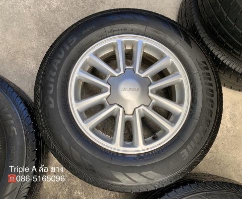 ล้อแม็ก ISUZU All New D-Max (ตะเกียบ) ขอบ 16 พร้อมยาง 215-70-16 Bridgestone ปี 18 ล้อแม็ก ISUZU All New D-Max (ตะเกียบ) ขอบ 16 พร้อมยาง 215-70-16 Bridgestone ปี 18
