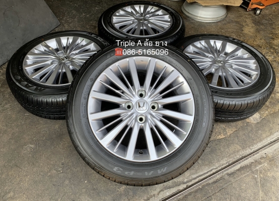 ล้อแม็กป้ายแดง Honda City 2020 ขอบ 15 รุ่นใหม่ล่าสุด พร้อมยางป้ายแดง 185-60-15 Maxxis ปี 20 สวยกริ๊บ