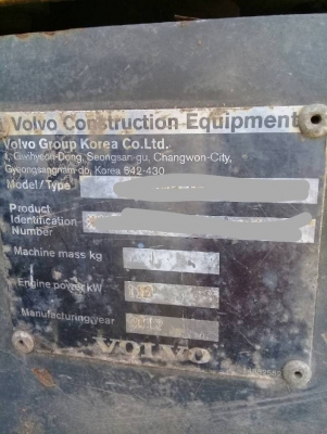 VOLVO EC210B เอกสารเล่มทะเบียน สภาพสวย คอมนอก10,000