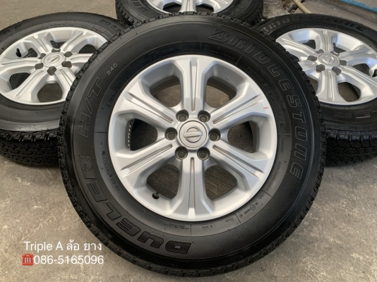 ล้อแม็ก 6รู114 Nissan Navara NP300 ขอบ 16 พร้อมยาง 205R16 Bridgestone ปลายปี 18 ล้อแม็ก 6รู114 Nissan Navara NP300 ขอบ 16 พร้อมยาง 205R16 Bridgestone ปลายปี 18
