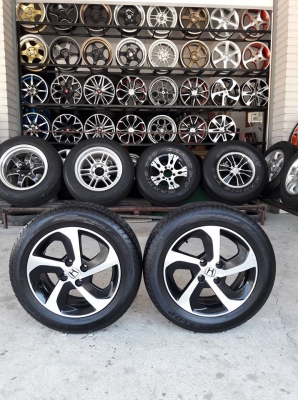 ล้อHONDA City ขอบ15 4รู100 + ยาง185/60/15 4 ล้อ