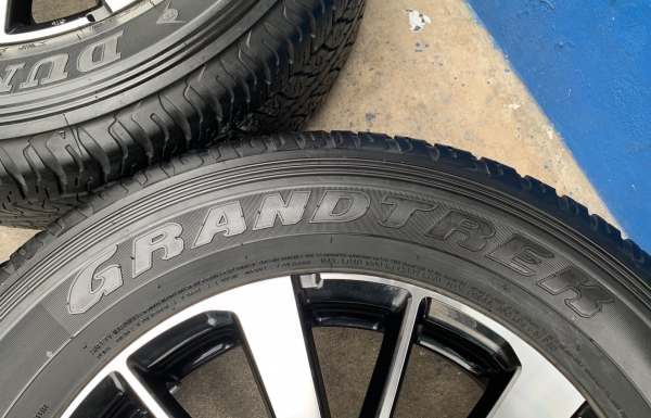 ล้อแม็ก Mitsu All New Pajero Sport ตัวท็อป ขอบ 18 พร้อมยาง 265-60-18 Dunlop ปี 17 สภาพสวย