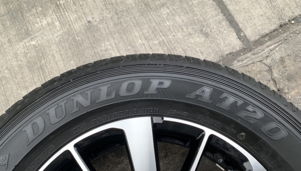 ล้อแม็ก Mitsu All New Pajero Sport ตัวท็อป ขอบ 18 พร้อมยาง 265-60-18 Dunlop ปี 17 สภาพสวย