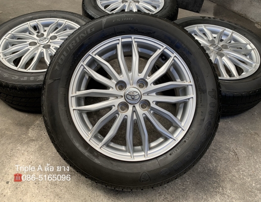 ล้อแม็ก Toyota Vios Exclusive รุ่นพิเศษ ขอบ 15 พร้อมยาง 195-60-15 Firestone ปี 16 ล้อแม็ก Toyota Vios Exclusive รุ่นพิเศษ ขอบ 15 พร้อมยาง 195-60-15 Firestone ปี 16