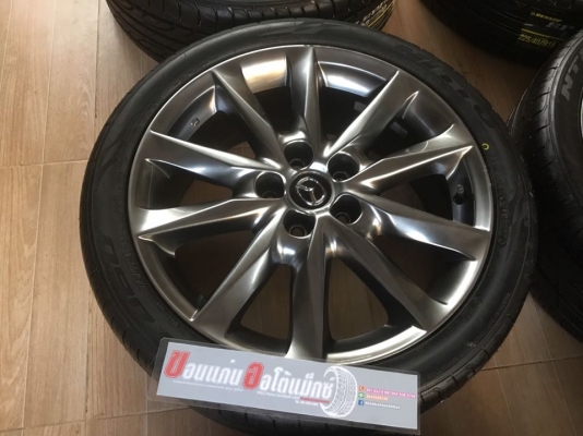 แม็กซ์ Mazda 3 ขอบ 18 พร้อมยาง Nitto 225/40/18 ยางใหม่เก่าปี