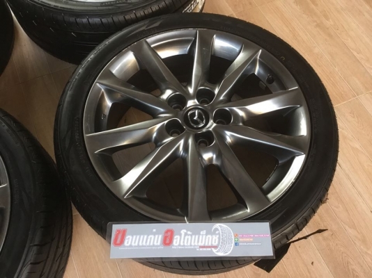 แม็กซ์ Mazda 3 ขอบ 18 พร้อมยาง Nitto 225/40/18 ยางใหม่เก่าปี