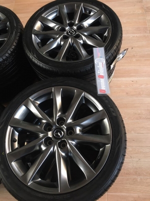 แม็กซ์ Mazda 3 ขอบ 18 พร้อมยาง Nitto 225/40/18 ยางใหม่เก่าปี