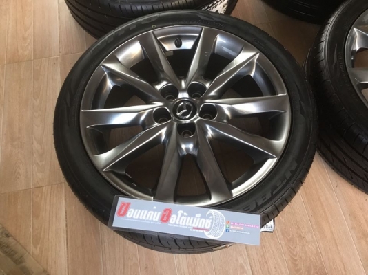 แม็กซ์ Mazda 3 ขอบ 18 พร้อมยาง Nitto 225/40/18 ยางใหม่เก่าปี