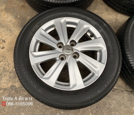 ล้อแม็ก Toyota Vios 8 ก้าน ขอบ 15 พร้อมยาง 185-60-15 Yokohama ปลายปี 16 ล้อแม็ก Toyota Vios 8 ก้าน ขอบ 15 พร้อมยาง 185-60-15 Yokohama ปลายปี 16