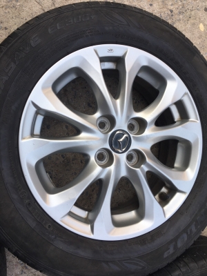 ล้อแม็กซ์ Mazda 2 ขอบ 15 พร้อมยาง Dunlop 185/65/15 ปี 17 ล้อแม็กซ์ Mazda 2 ขอบ 15 พร้อมยาง Dunlop 185/65/15 ปี 17