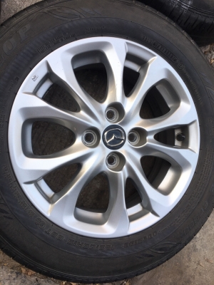 ล้อแม็กซ์ Mazda 2 ขอบ 15 พร้อมยาง Dunlop 185/65/15 ปี 17 ล้อแม็กซ์ Mazda 2 ขอบ 15 พร้อมยาง Dunlop 185/65/15 ปี 17