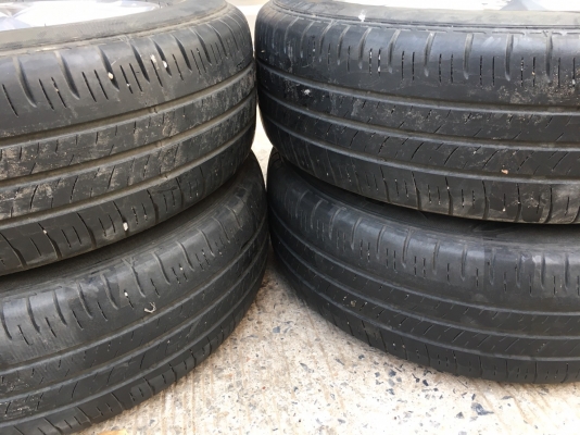 ล้อแม็กซ์ Mazda 2 ขอบ 15 พร้อมยาง Dunlop 185/65/15 ปี 17