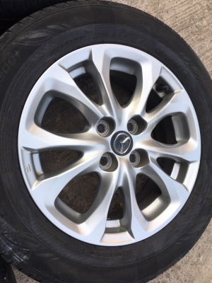 ล้อแม็กซ์ Mazda 2 ขอบ 15 พร้อมยาง Dunlop 185/65/15 ปี 17 ล้อแม็กซ์ Mazda 2 ขอบ 15 พร้อมยาง Dunlop 185/65/15 ปี 17