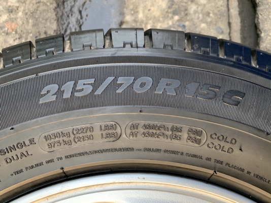 ล้อแม็ก 5รู114 Mitsu Triton ขอบ 15 พร้อมยาง Michelin 205-70-15, 215-70-15 ปี 14