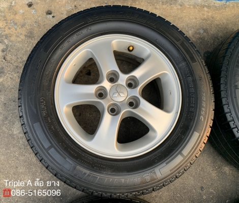 ล้อแม็ก 5รู114 Mitsu Triton ขอบ 15 พร้อมยาง Michelin 205-70-15, 215-70-15 ปี 14 ล้อแม็ก 5รู114 Mitsu Triton ขอบ 15 พร้อมยาง Michelin 205-70-15, 215-70-15 ปี 14