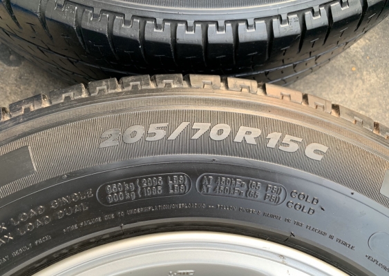 ล้อแม็ก 5รู114 Mitsu Triton ขอบ 15 พร้อมยาง Michelin 205-70-15, 215-70-15 ปี 14