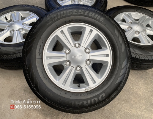 ล้อแม็กป้ายแดง ISUZU D-MAX 1.9 BLUE POWER ขอบ 15 พร้อมยางน้องๆป้ายแดง 215-70-15 Bridgestone ปี 18 สวยๆ ล้อแม็กป้ายแดง ISUZU D-MAX 1.9 BLUE POWER ขอบ 15 พร้อมยางน้องๆป้ายแดง 215-70-15 Bridgestone ปี 18 สวยๆ