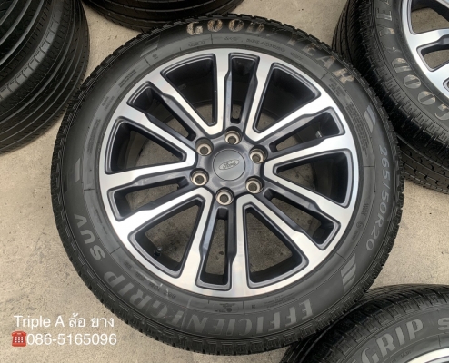 ล้อแม็ก Ford Everest ขอบ 20 พร้อมยาง 265-50-20 GoodYear ปี 18 ล้อแม็ก Ford Everest ขอบ 20 พร้อมยาง 265-50-20 GoodYear ปี 18