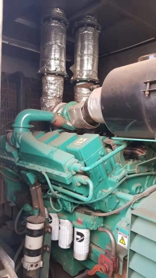 เครื่องปั่นไฟมือสอง CUMMINS KTA38-G5 1100kva/880kw 200ชม.ปี2015