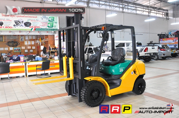 ขายรถโฟล์คลิฟท์มือสอง KOMATSU รุ่น FG25C-15-574620 นำเข้าจากประเทศญี่ปุ่น 100\% ไม่เคยใช้งานในไทย
