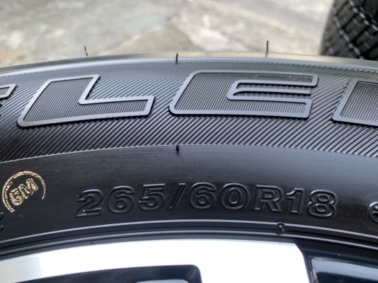 ล้อแม็กป้ายแดง New Mitsu Pajero Sport รุ่นใหม่ล่าสุด ขอบ 18 พร้อมยางป้ายแดง 265-60-18 Bridgestone ปี 19 สวยกริ๊บ
