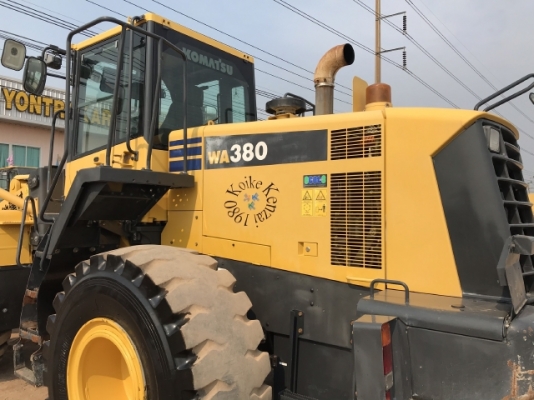 ขายรถตักล้อยาง KOMATSU WA380-6 ปี 2013 นำเข้าเองจากญี่ปุ่น สภาพสวยพร้อมใช้งาน มีVDOการทำงานครับ