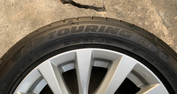 ล้อแม็ก Mitsu Attrage ขอบ 15 พร้อมยาง 185-55-15 Dunlop ปี 18 สภาพสวย