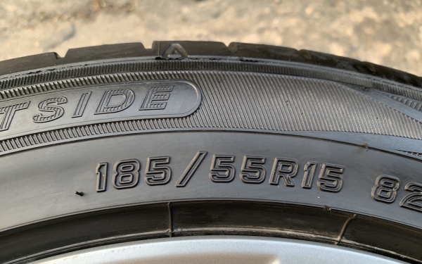 ล้อแม็ก Mitsu Attrage ขอบ 15 พร้อมยาง 185-55-15 Dunlop ปี 18 สภาพสวย