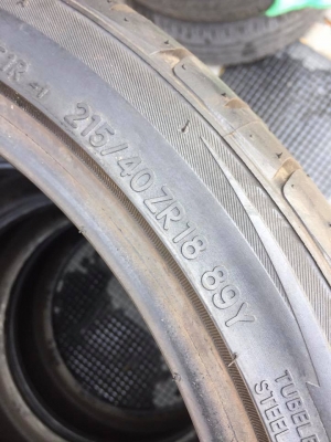 ขายยางป้ายแดง TOYO T1R 215/40R18 ปี18 - Made in Japan - ราคาชุดละ 12,000 บาท ขายยางป้ายแดง TOYO T1R 215/40R18 ปี18 - Made in Japan - ราคาชุดละ 12,000 บาท
