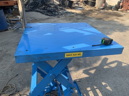 ขาย X-Lift table 500Kg. แบบไฟฟ้า 380V สภาพสวยใหม่มาก อุปกรณ์ครบ ยกสูงได้ 120เซนติเมตร ต่อระบบไฟ เติมน้ำมันใช้งานได้เลยครับ ดัดแปลงใช้งานได้หลากหลาย ขาย X-Lift table 500Kg. แบบไฟฟ้า 380V สภาพสวยใหม่มาก อุปกรณ์ครบ ยกสูงได้ 120เซนติเมตร ต่อระบบไฟ เติมน้ำมันใช้งานได้เลยครับ ดัดแปลงใช้งานได้หลากหลาย