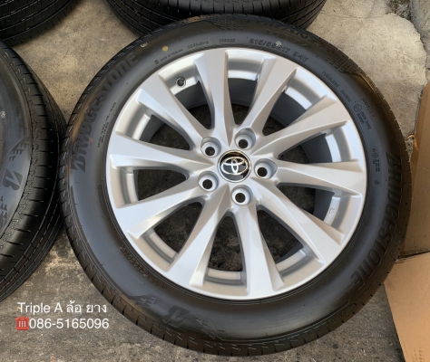 ล้อแม็กป้ายแดง Toyota Camry รุ่นใหม่ล่าสุด ขอบ 17 พร้อมยางป้ายแดง 215-55-17 Bridgestone ปลายปี 19 สวยกริ๊บ ล้อแม็กป้ายแดง Toyota Camry รุ่นใหม่ล่าสุด ขอบ 17 พร้อมยางป้ายแดง 215-55-17 Bridgestone ปลายปี 19 สวยกริ๊บ
