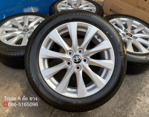 ล้อแม็กป้ายแดง Toyota Camry รุ่นใหม่ล่าสุด ขอบ 17 พร้อมยางป้ายแดง 215-55-17 Bridgestone ปลายปี 19 สวยกริ๊บ ล้อแม็กป้ายแดง Toyota Camry รุ่นใหม่ล่าสุด ขอบ 17 พร้อมยางป้ายแดง 215-55-17 Bridgestone ปลายปี 19 สวยกริ๊บ