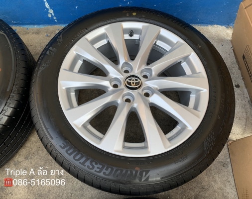 ล้อแม็กป้ายแดง Toyota Camry รุ่นใหม่ล่าสุด ขอบ 17 พร้อมยางป้ายแดง 215-55-17 Bridgestone ปลายปี 19 สวยกริ๊บ ล้อแม็กป้ายแดง Toyota Camry รุ่นใหม่ล่าสุด ขอบ 17 พร้อมยางป้ายแดง 215-55-17 Bridgestone ปลายปี 19 สวยกริ๊บ