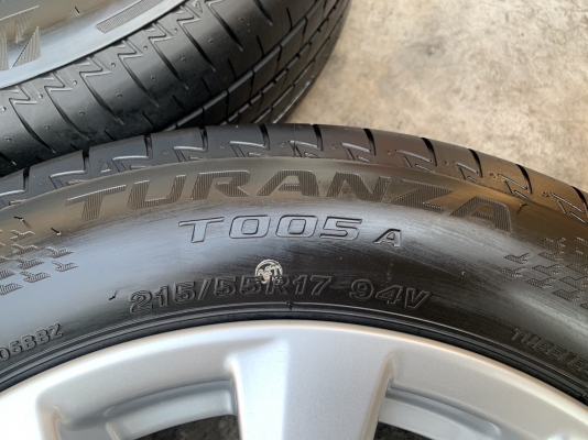 ล้อแม็กป้ายแดง Toyota Camry รุ่นใหม่ล่าสุด ขอบ 17 พร้อมยางป้ายแดง 215-55-17 Bridgestone ปลายปี 19 สวยกริ๊บ