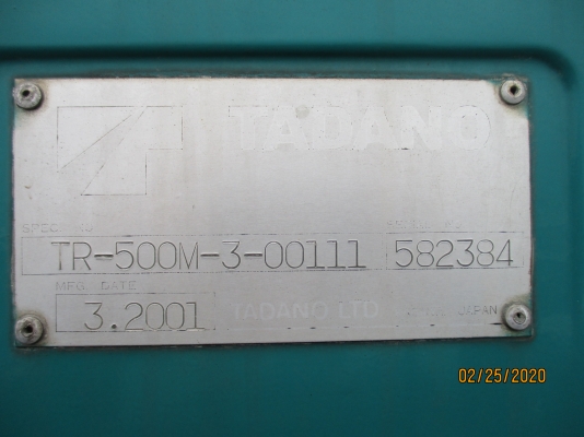 ถึงไทยเร็ว ๆ นี้ TADANO TR500M-3 YR2001