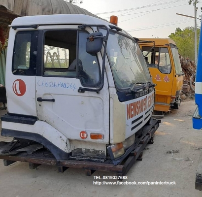 SALE CABIN NISSAN (UD บิ๊คทรัมป์/ริทรัมป์/หัวแท่น/หัวปลาวาฬ) - CKB536 หัวเก๋งรถบรรทุก 10ล้อ -10 ล้อหัวลาก /(เป็นหัวกว้าง(หัวนอก) /3ใบปัด /มีขาหลัง)