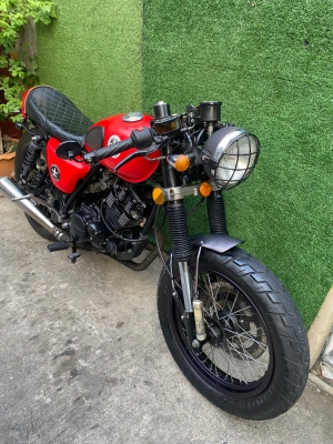 ???? Stallions CT 150 สไตล์ คาเฟ่ สีแดงสด ????