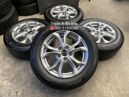 ล้อแม็ก 5รู114 Mazda CX3 ขอบ 16 พร้อมยาง 215-60-16 Bridgestone ปี 18 สภาพสวย